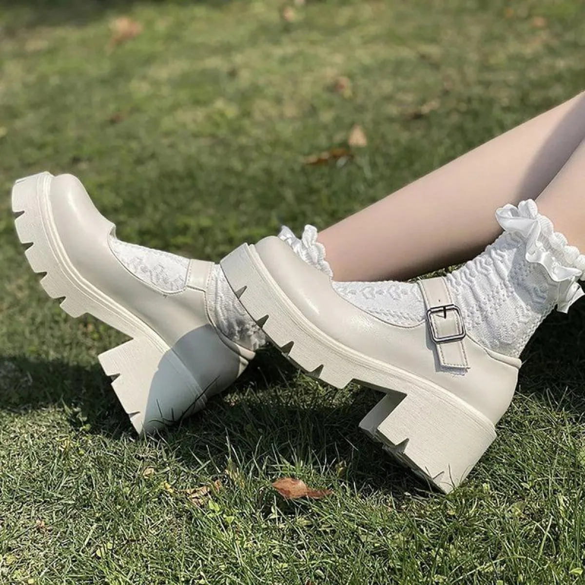 2022 donne Mary Jane scarpe donna vintage ragazze tacco alto piattaforma scarpe Lolita stile scarpe da studente universitario ta