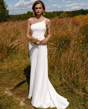 Beach 2 pezzi abito da sposa country avvolgente rimovibile abito da sposa in pizzo