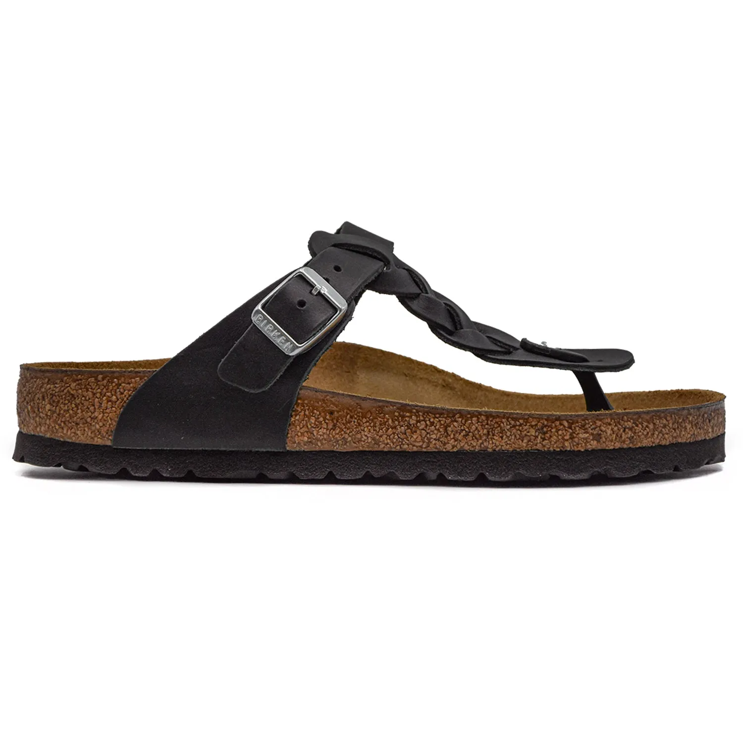 Birkenstock Gizeh Nero Donna Sandali Con Cinturini Ad Intreccio