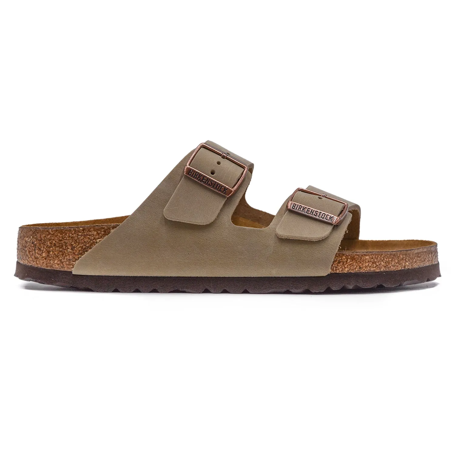Birkenstock Uomo Sandali Arizona BS Taupe Regolato Da Due Fibbie
