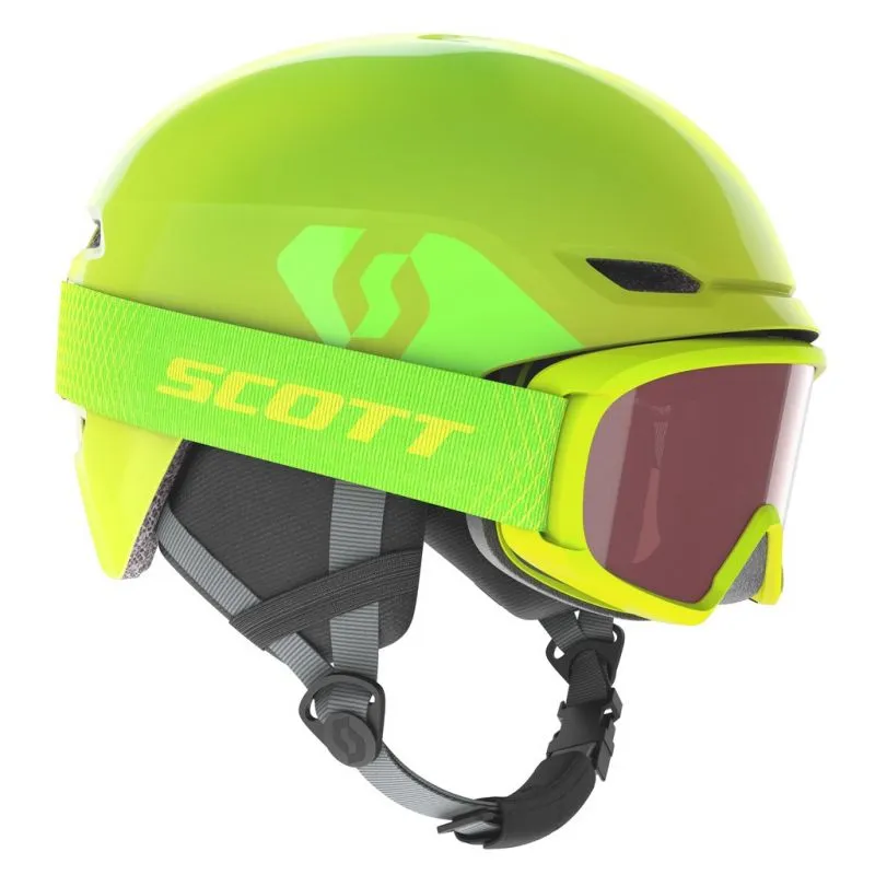 Casco e maschera da sci Scott Combo Keeper 2+oggetto Jr Witty (High Viz Green) junior