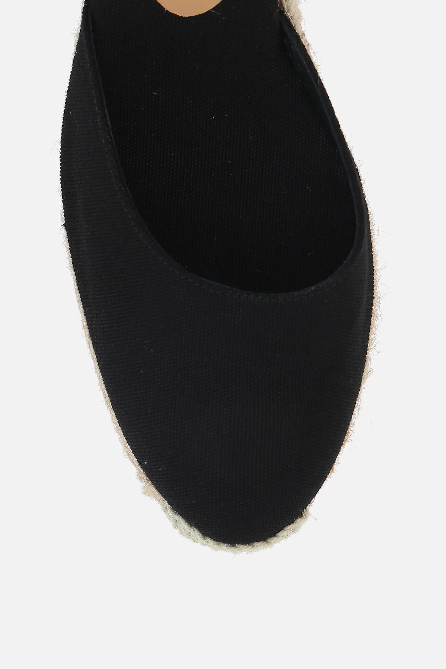 CASTANER espadrilla con zeppa Carina in canvas e iuta