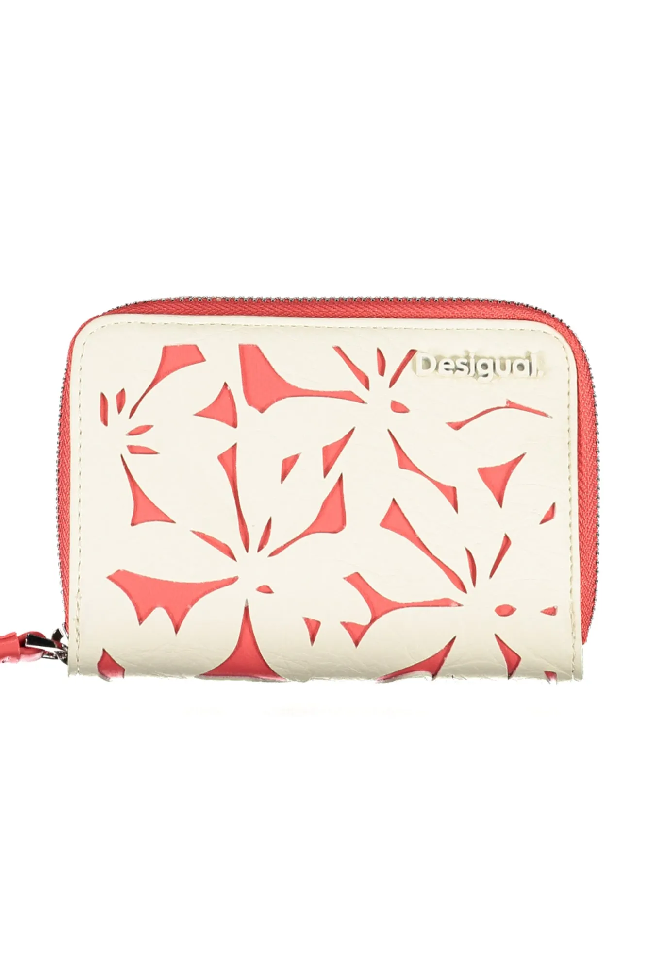 Desigual portafoglio bianco rosa   