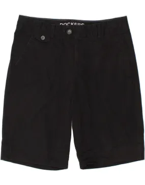 DOCKERS Womens Chino Shorts US 10 Large W32  Black Cotton