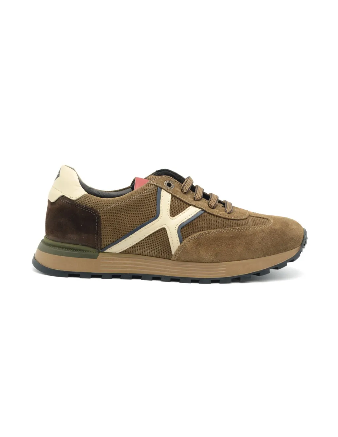 Exton sneaker camoscio e tessuto  