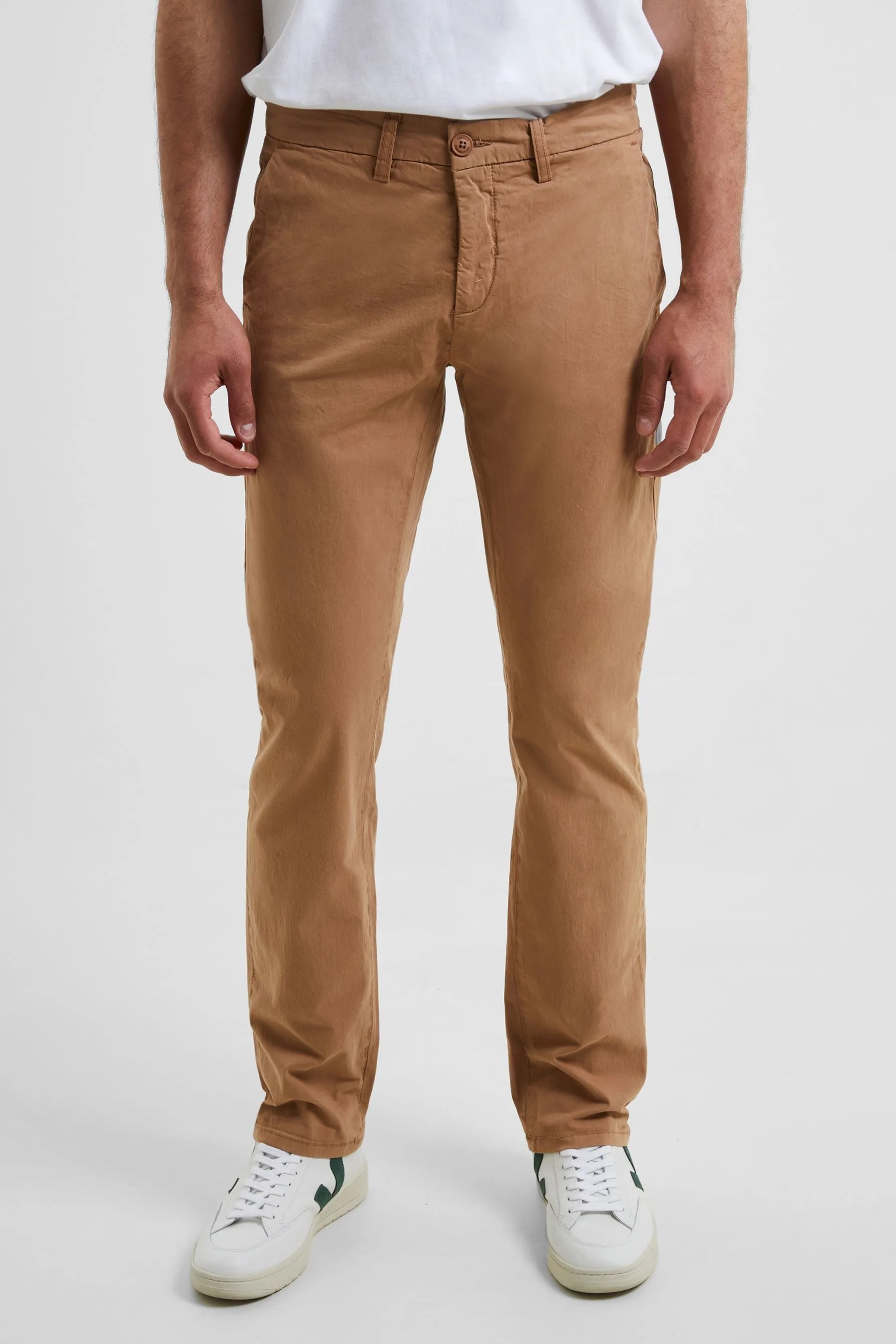 French Connection - Marrone elasticizzato - Pantaloni chino