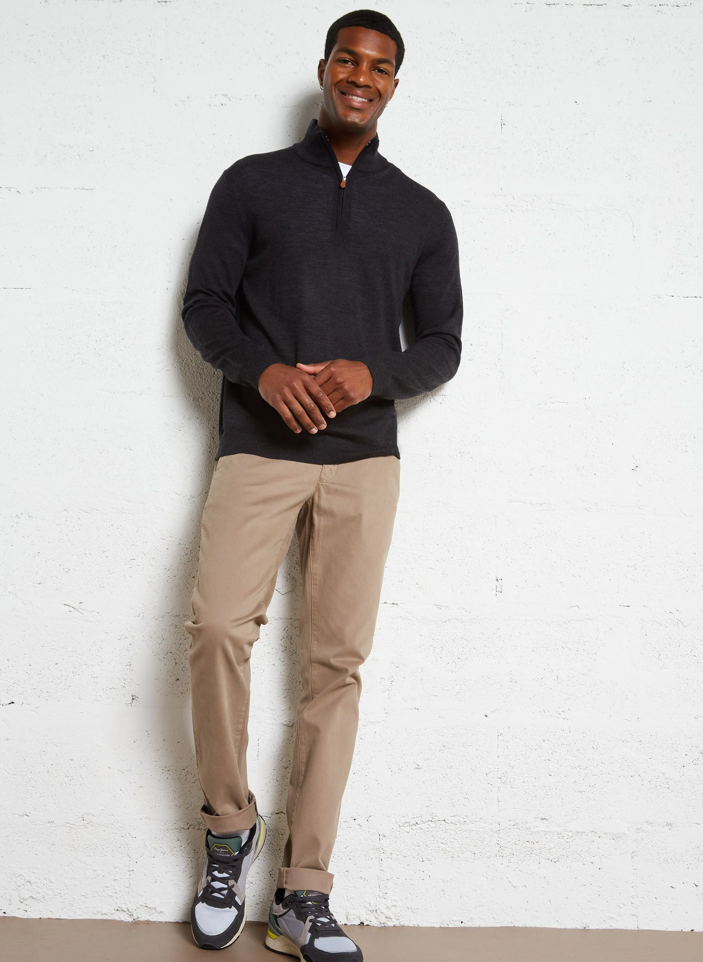  GANT   Pantaloni slim | Marrone