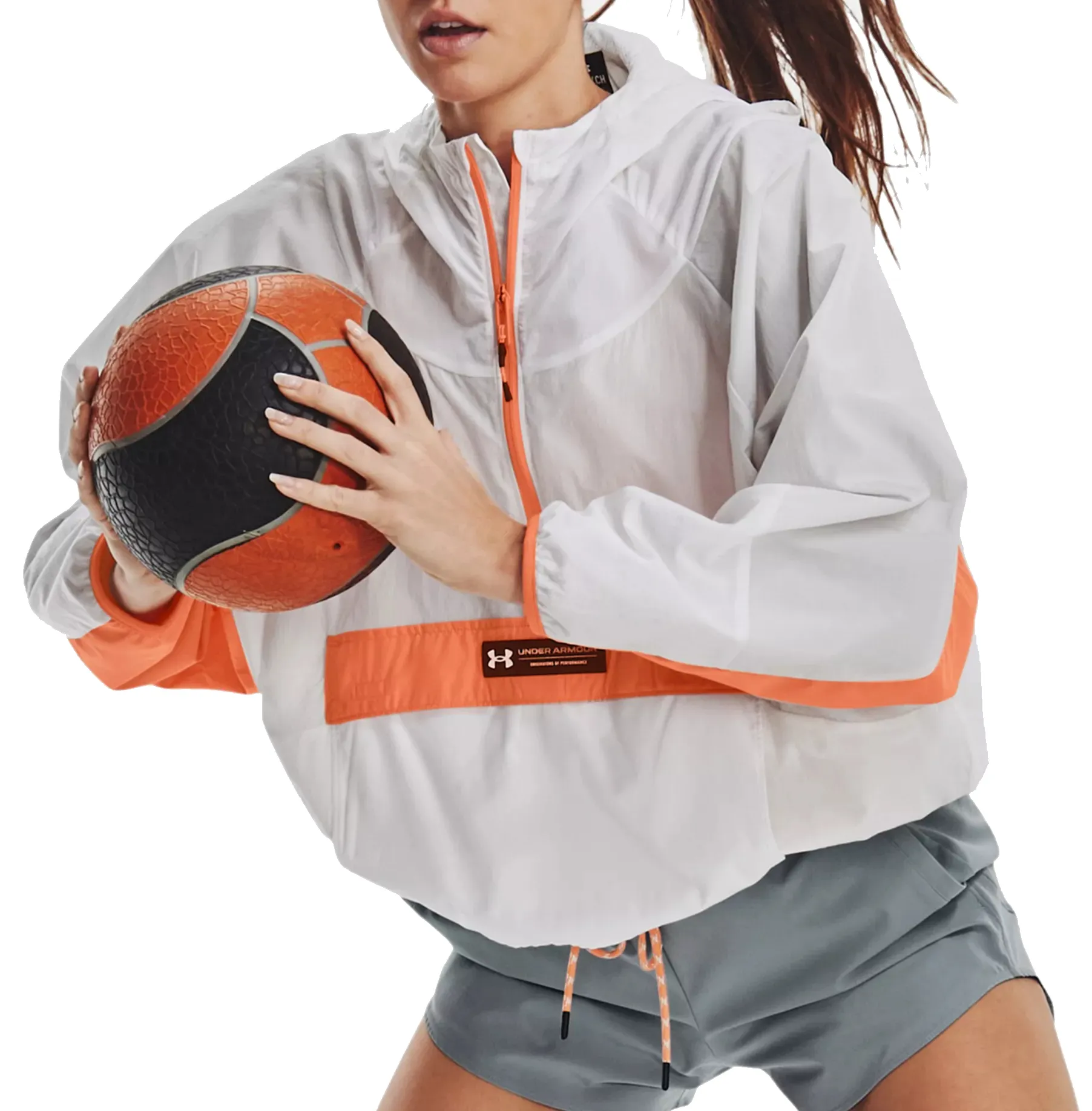 Giacche con cappuccio Under Armour Rush Woven Anorak