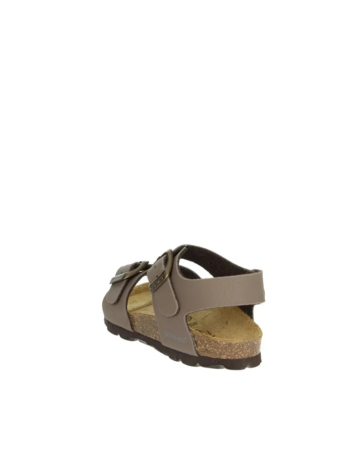 GRUNLAND  SANDALI BASSI SB0901-40 MARRONE