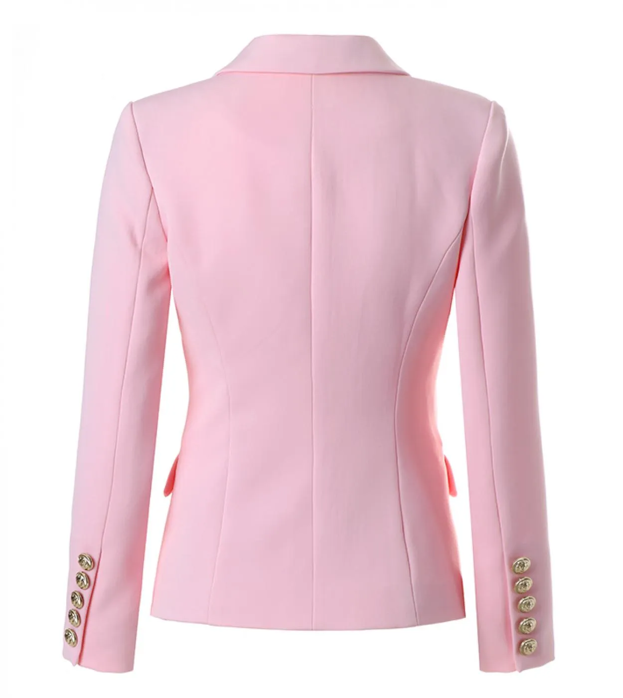 Harleyfashion New Color Lady Sweet Pink Blazer Classic Designer Slim Fitness Capispalla di qualità femminile Giacche blazer