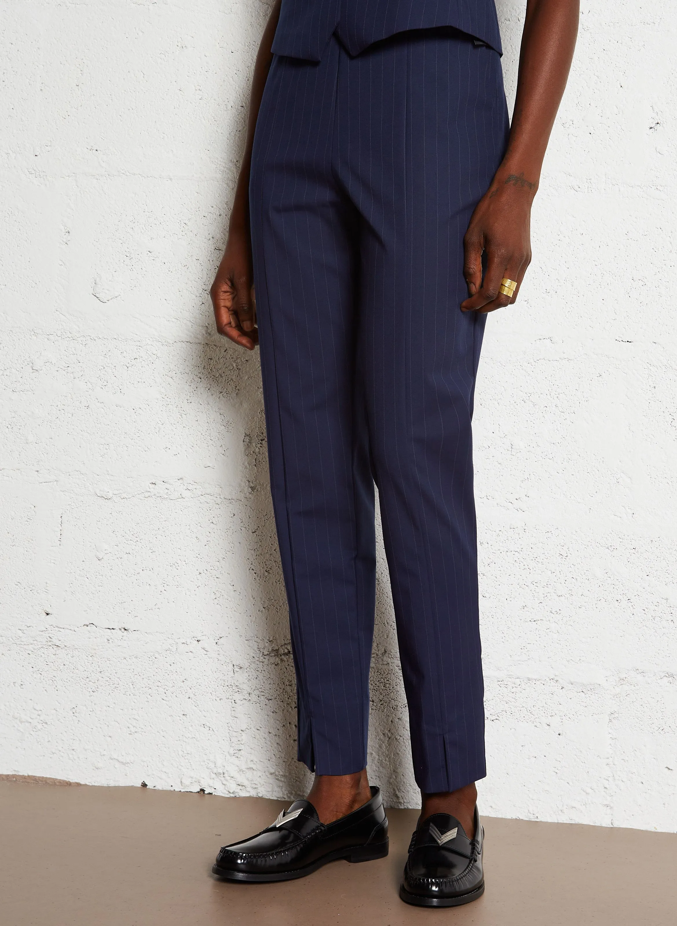  IKKS   Pantaloni slim a righe | Blu