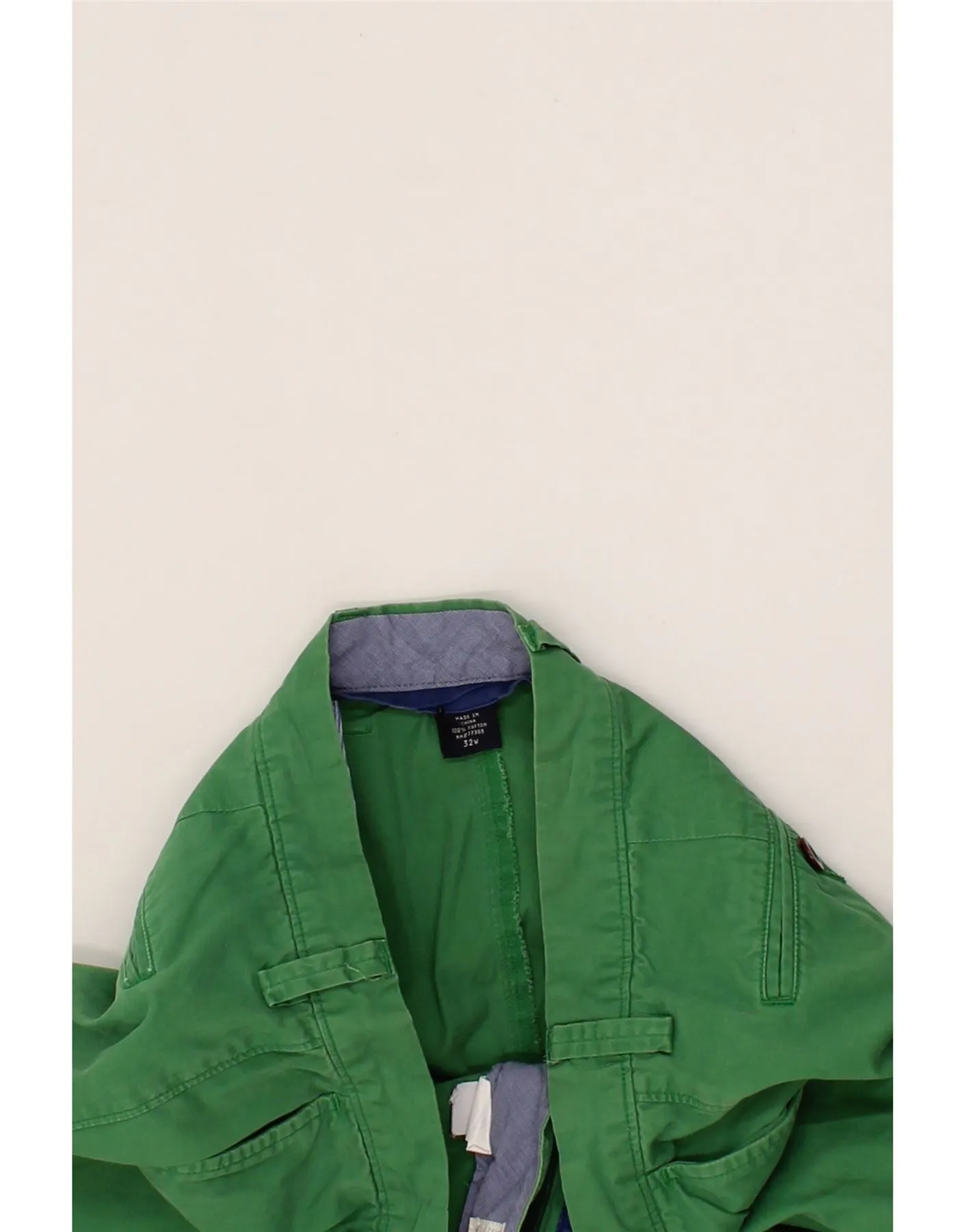 J. CREW Mens Chino Shorts W32 Medium Green Cotton
