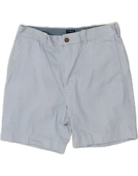 J. CREW Mens Reade Chino Shorts W31 Medium Blue Cotton
