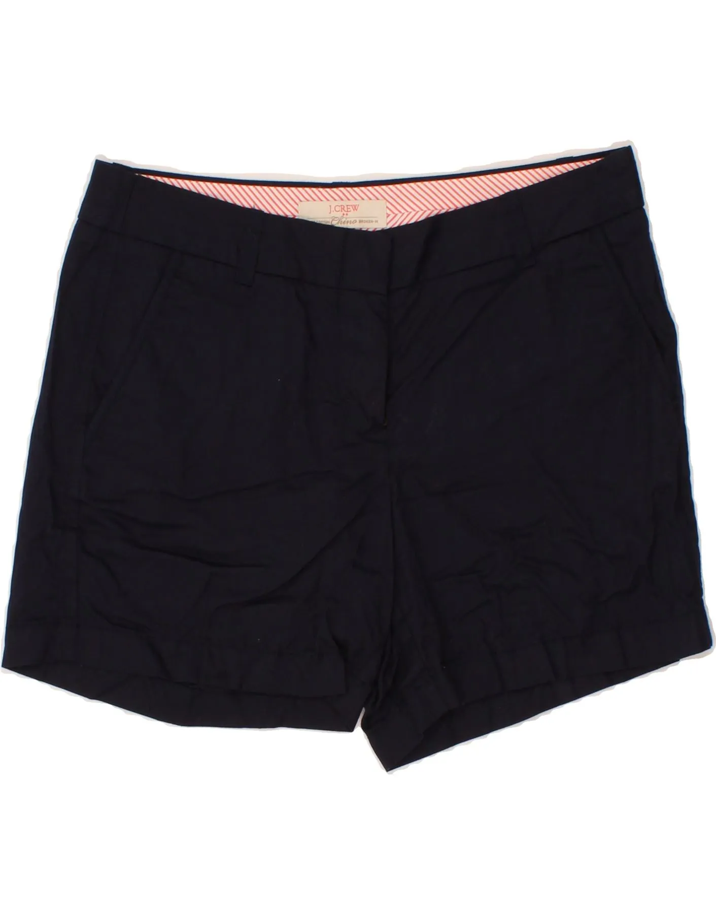 J. CREW Womens Broken In Chino Shorts US 6 Medium W30  Navy Blue Cotton