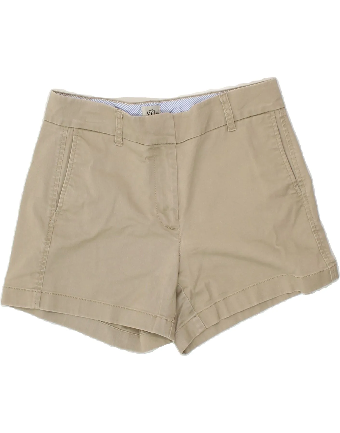 J. CREW Womens Chino Shorts US 4 Small W30  Beige Cotton