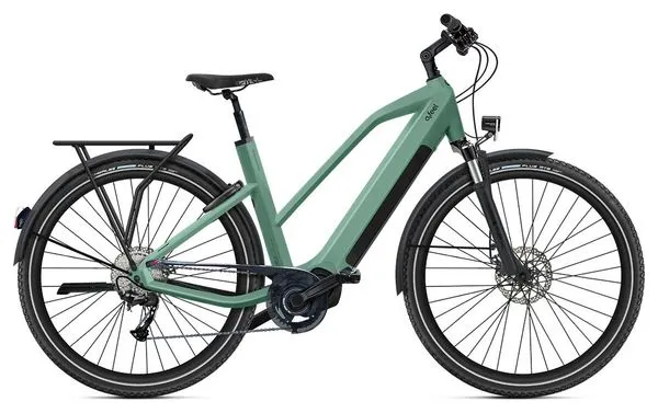 O2 Feel iSwan Explorer Boost 6.1 Mid Shimano Alivio 9V 432 Wh 27.5'' Green Canopé  mountain bike elettrica