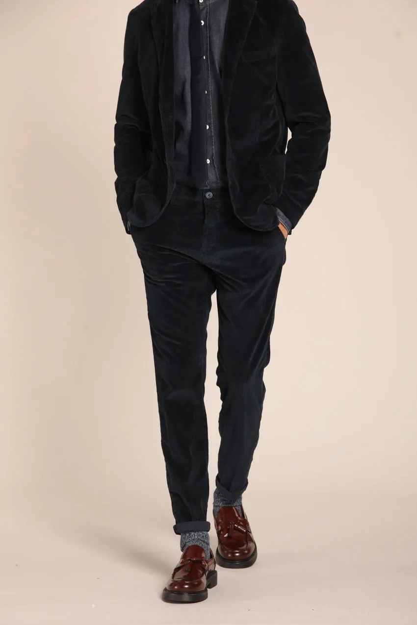 Osaka Style apntalon chino homme  en velours à 500 rayures coupe carrot