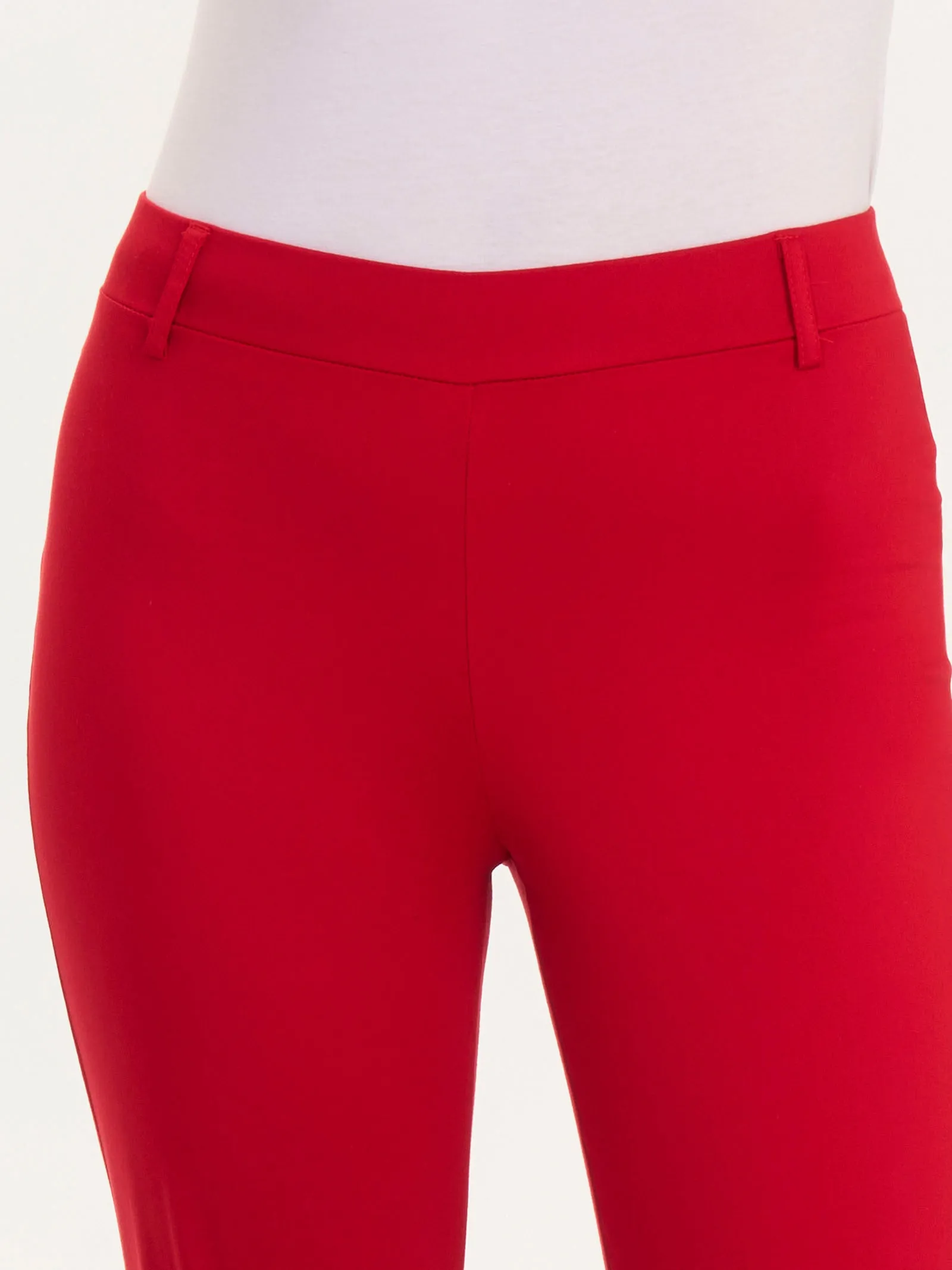 Pantalone Flare in Satin Power - Pink Yarrow