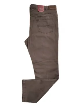 Pantalone uomo tinta unita taglie forti Sea Barrier MARRONE