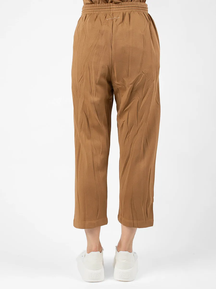 Pantaloni effetto stropicciato
