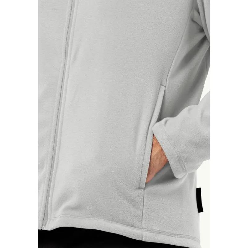 Pile JACK WOLSKINS TAUNUS FZ M (Cool Grey) da uomo