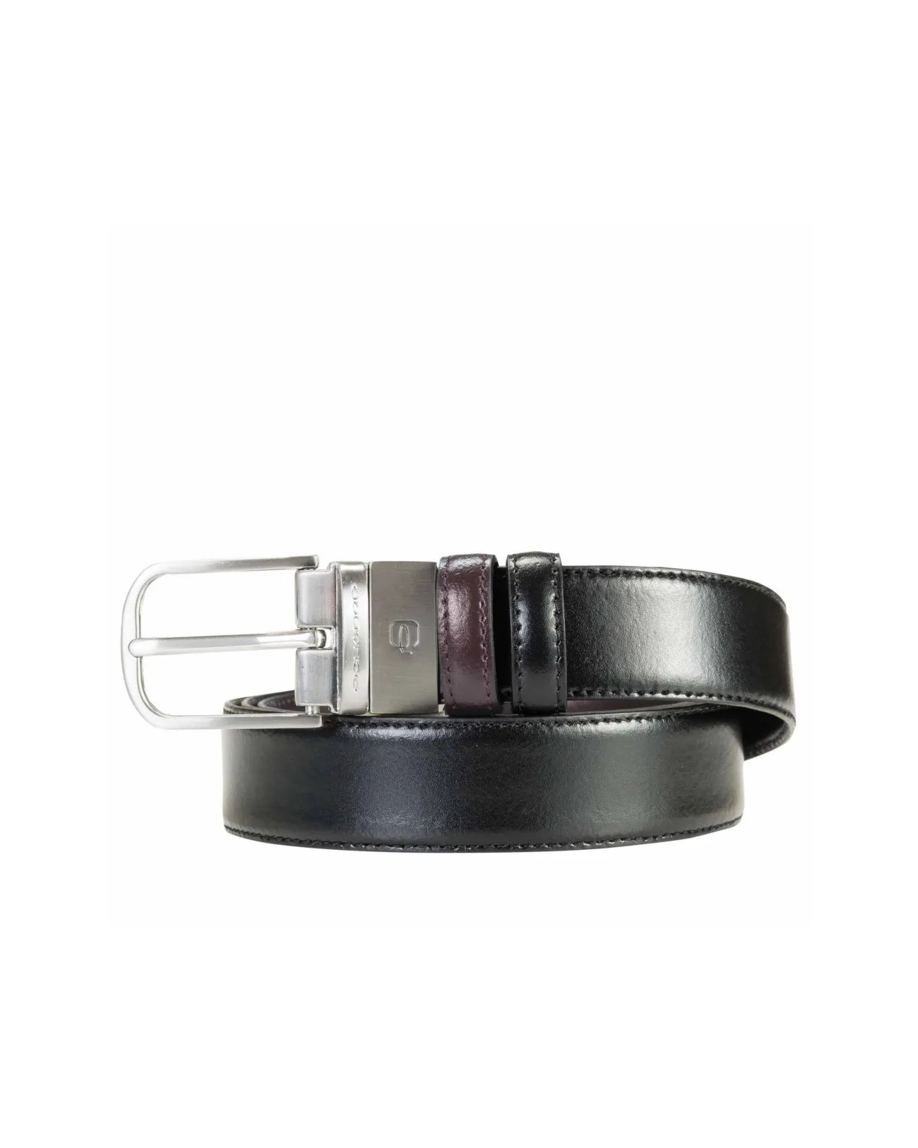PIQUADRO - Cintura fibbia ad ardiglione altezza 30m - Nero, marrone - CU3255C11/NM | Studioarch.com