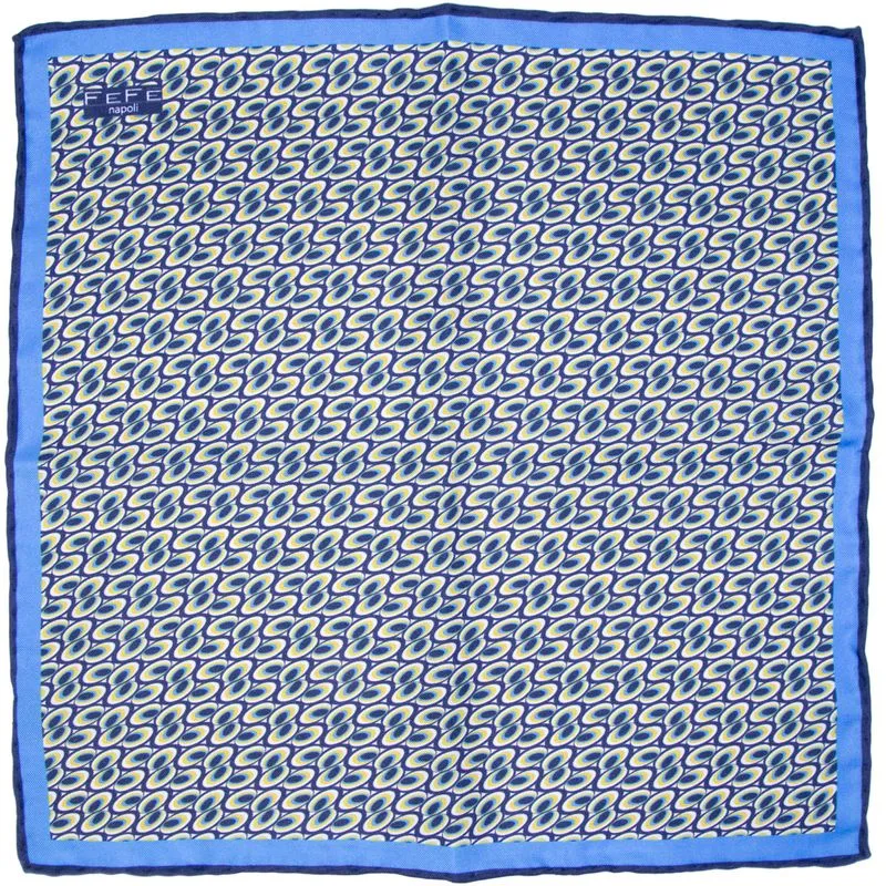 Pochette stampata in seta 