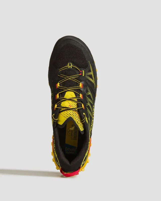 Scarpe nero-gialle da trail da uomo La Sportiva Bushido III