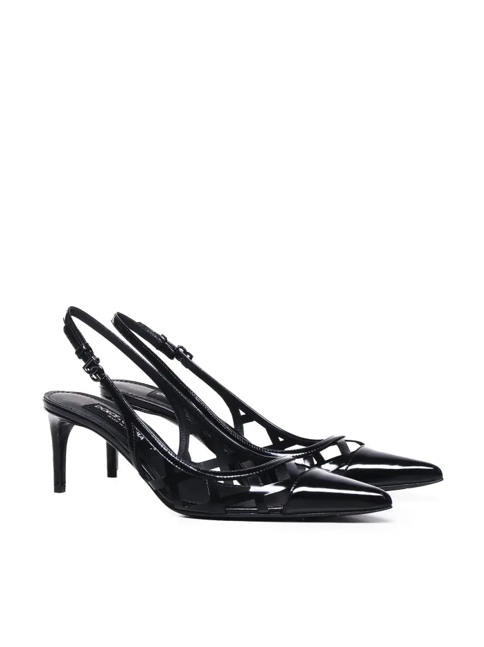 SLINGBACK IN PELLE DI VITELLO LUCIDA