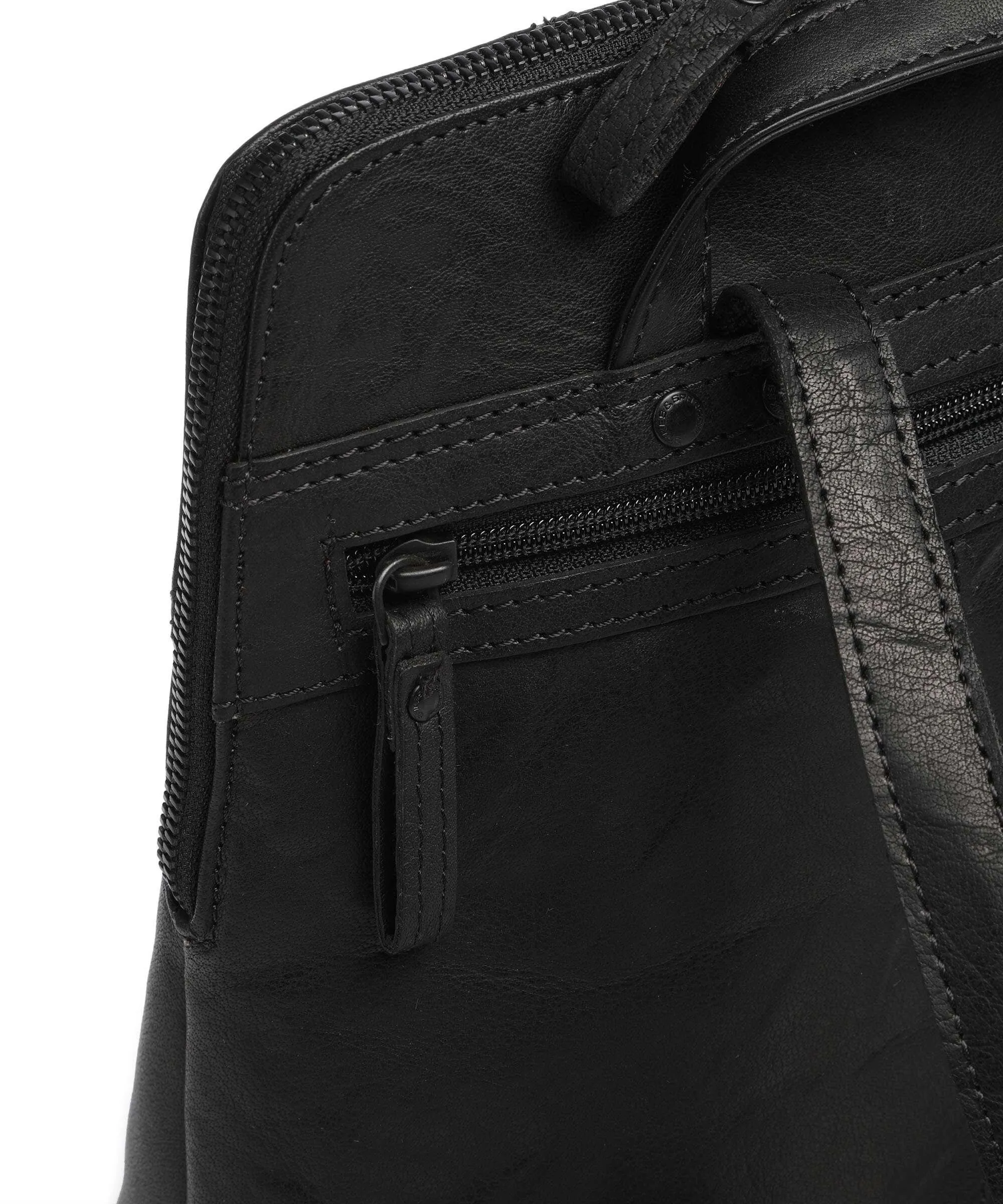  Spikes & Sparrow Bronco Zaino 12″ pelle a grana fine nero  