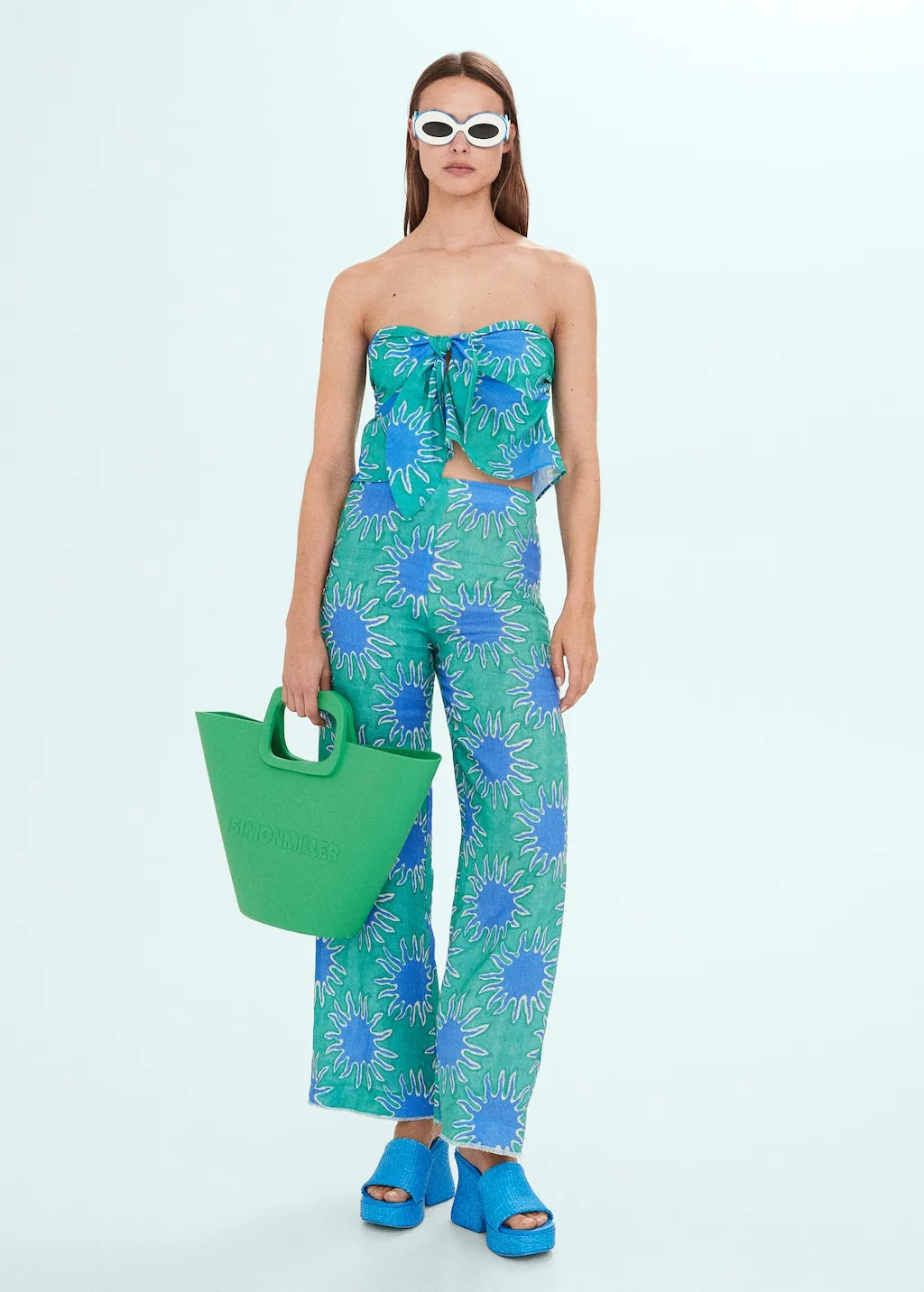 Top bandeau nodo stampato