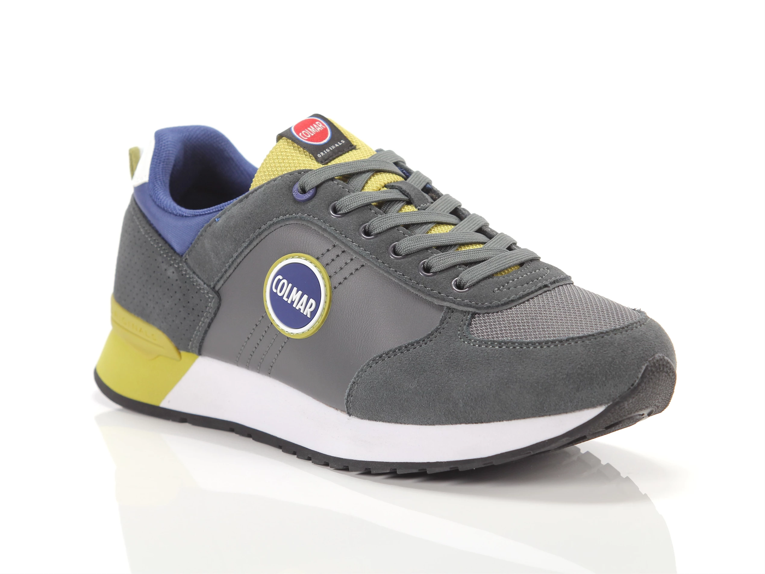 Travis Colors Dk Gray Ochre Royal Blue